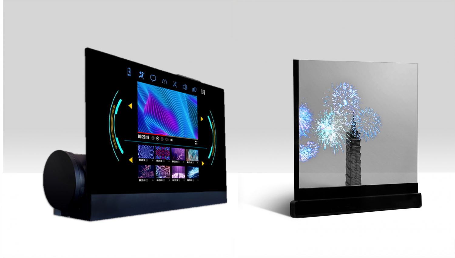 可卷式、折迭性、高透明